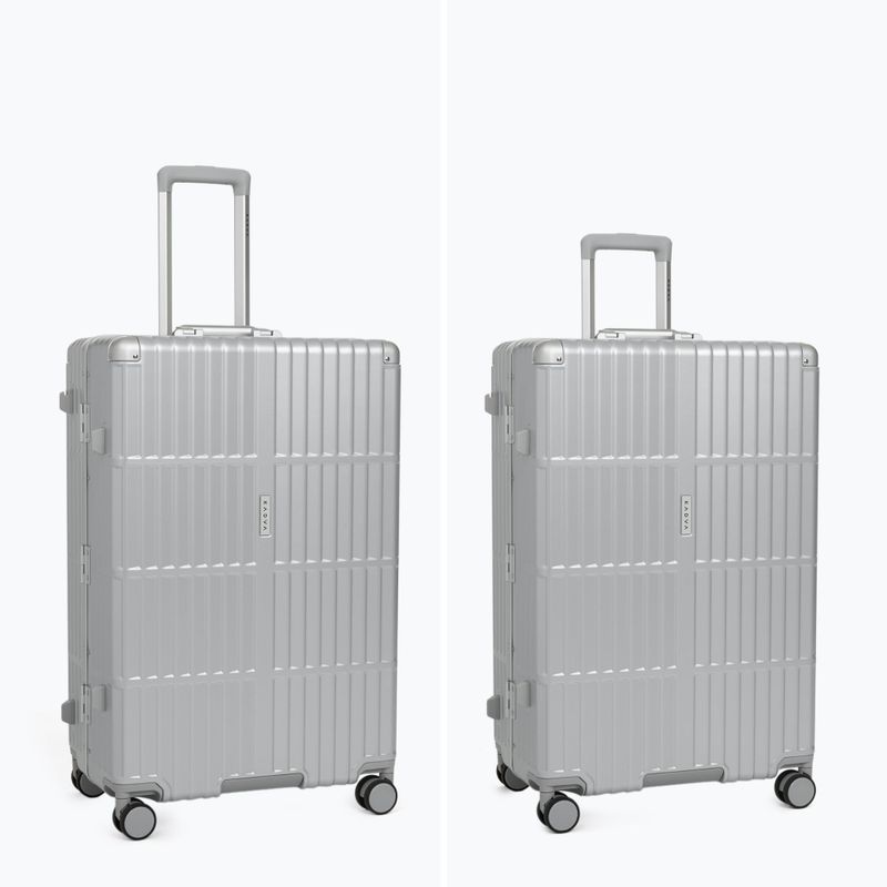Valiză de călătorie mare Kadva Tigre 96l Silver 6