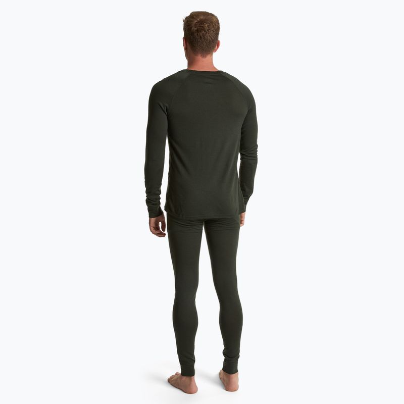 Set lenjerie termică pentru bărbați WOOLCANO Merino 100% SET0540 verde 2