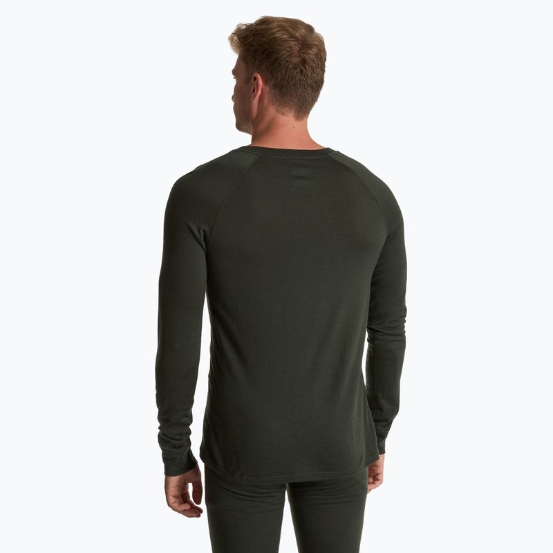 Set lenjerie termică pentru bărbați WOOLCANO Merino 100% SET0540 verde 5