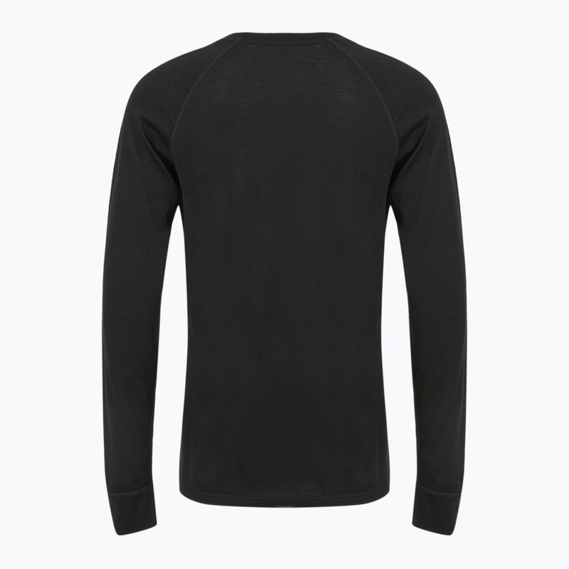 Bluză termoactivă pentru bărbați 100% WOOLCANO MERINO TOP0538 negru 8