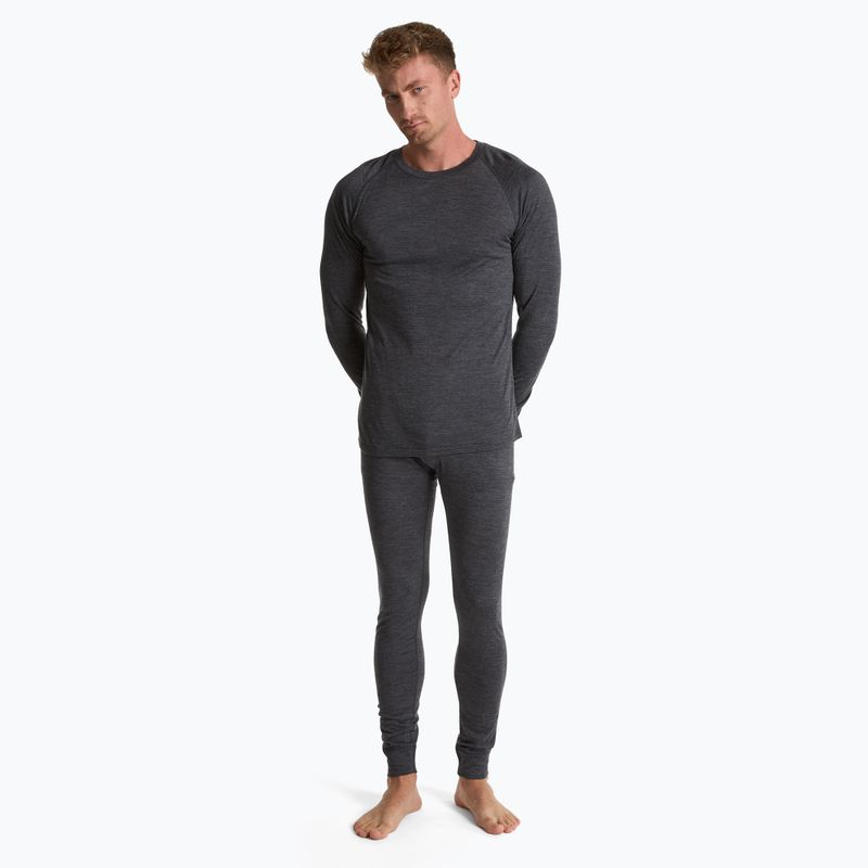 Bluză termoactivă pentru bărbați 100% WOOLCANO MERINO TOP0538 gri 2