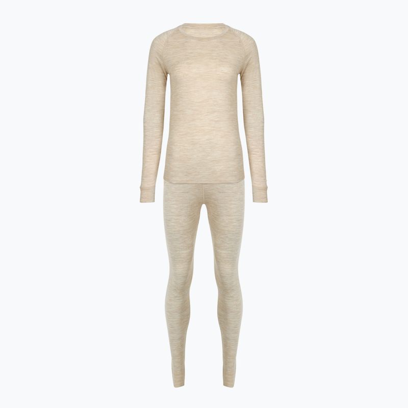 Set de lenjerie termică pentru femei WOOLCANO Merino 100% SET0543 bej 10