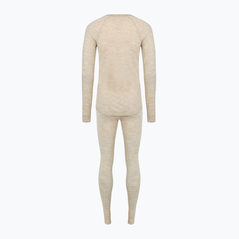 Set de lenjerie termică pentru femei WOOLCANO Merino 100% SET0543 bej 11