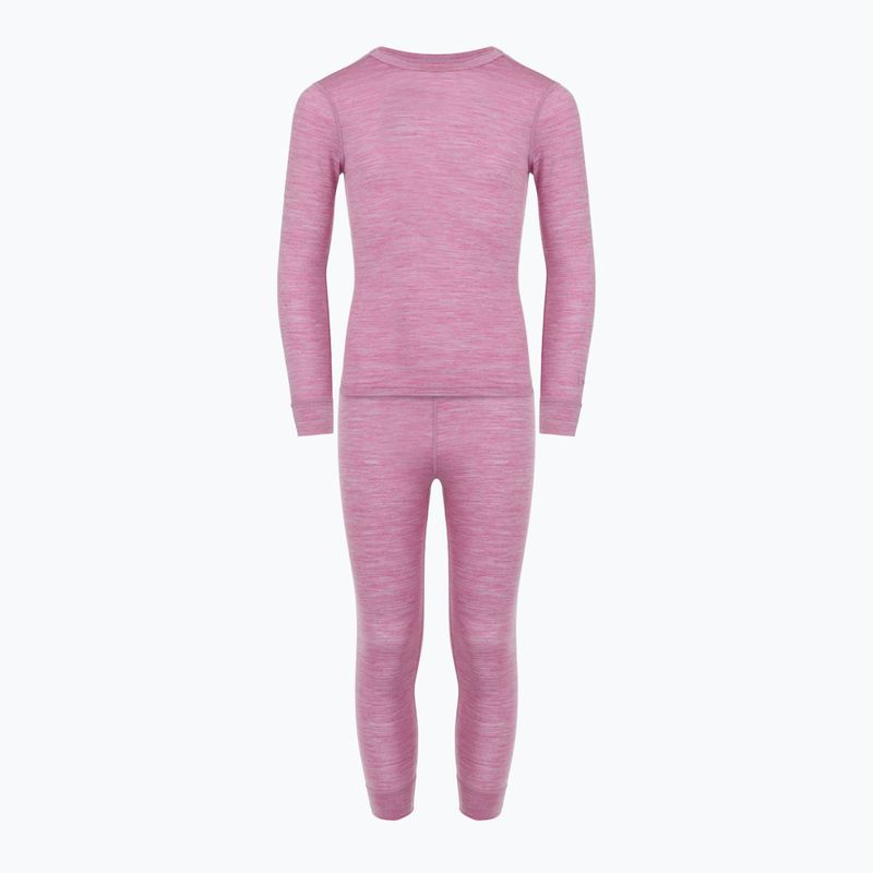 Set de lenjerie termică pentru copii WOOLCANO Merino 100% SET0683 violet 2