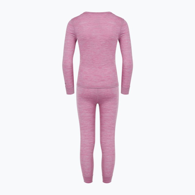 Set de lenjerie termică pentru copii WOOLCANO Merino 100% SET0683 violet 3