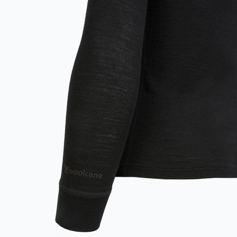 Bluză termoactivă pentru copii WOOLCANO termoaktywna 100% MERINO TOP00947 negru 5