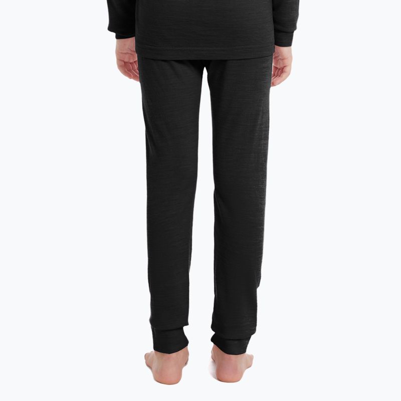 Pantaloni termoactivi pentru copii WOOLCANO Merino 100% PANT0975 black 2