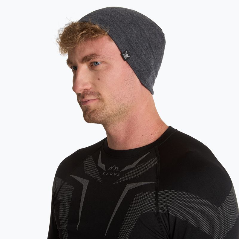 Căciulă WOOLCANO MERINO 100% HAT0441 szary