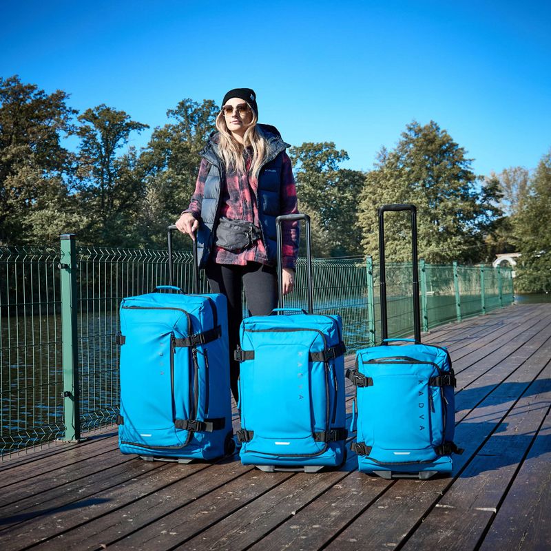 Valiză de călătorie medie KADVA Lazio 74 l albastră 24
