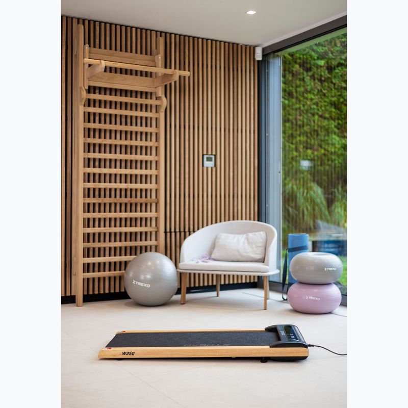 Bandă de alergare electrică XTREXO TXO-W250 Walking Pad negru/maro 9