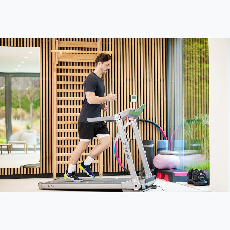 Banda de alergare electrică XTREXO TXO-X250-S argintiu 5