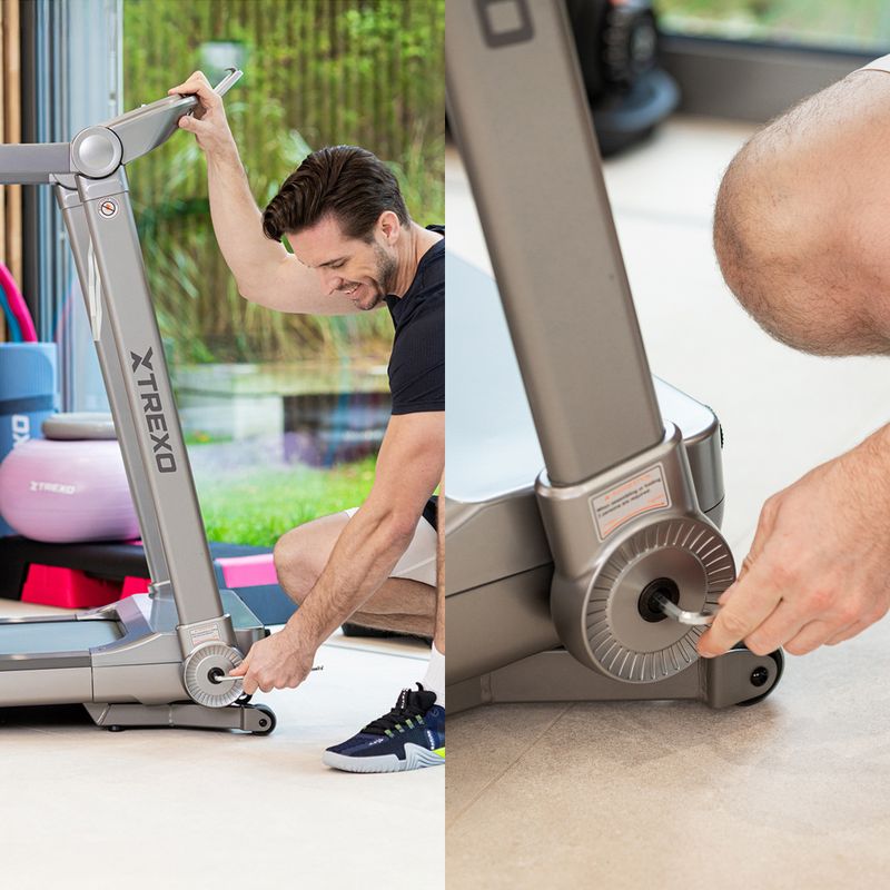 Banda de alergare electrică XTREXO TXO-X250-S argintiu 9