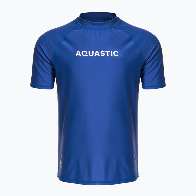 Tricou de înot AQUASTIC UV 50+ UPF Rimos granatowy