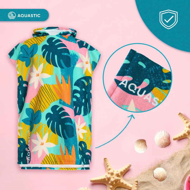 Poncho pentru copii AQUASTIC Sunny JR flori 16