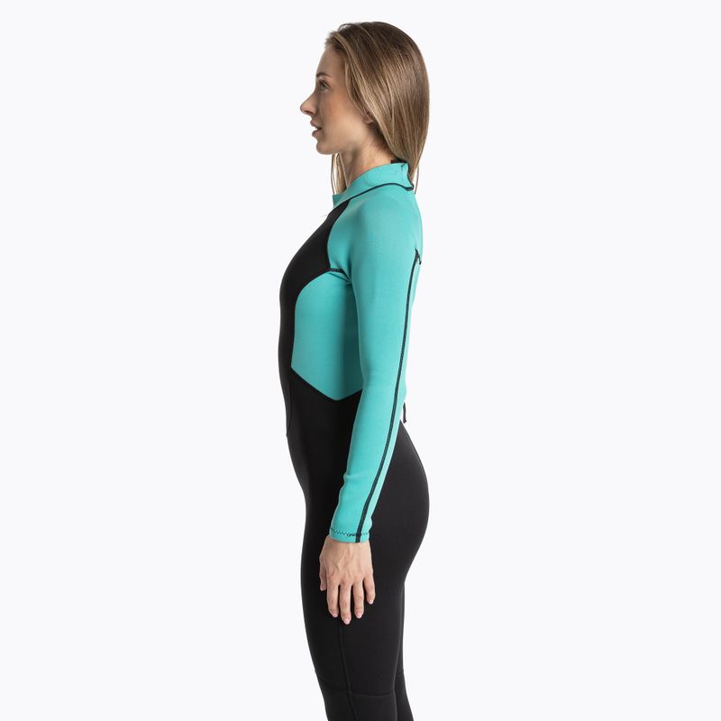 Spumă de înot pentru femei AQUASTIC Wavey LG WMNS 2 mm negru/mentă 4