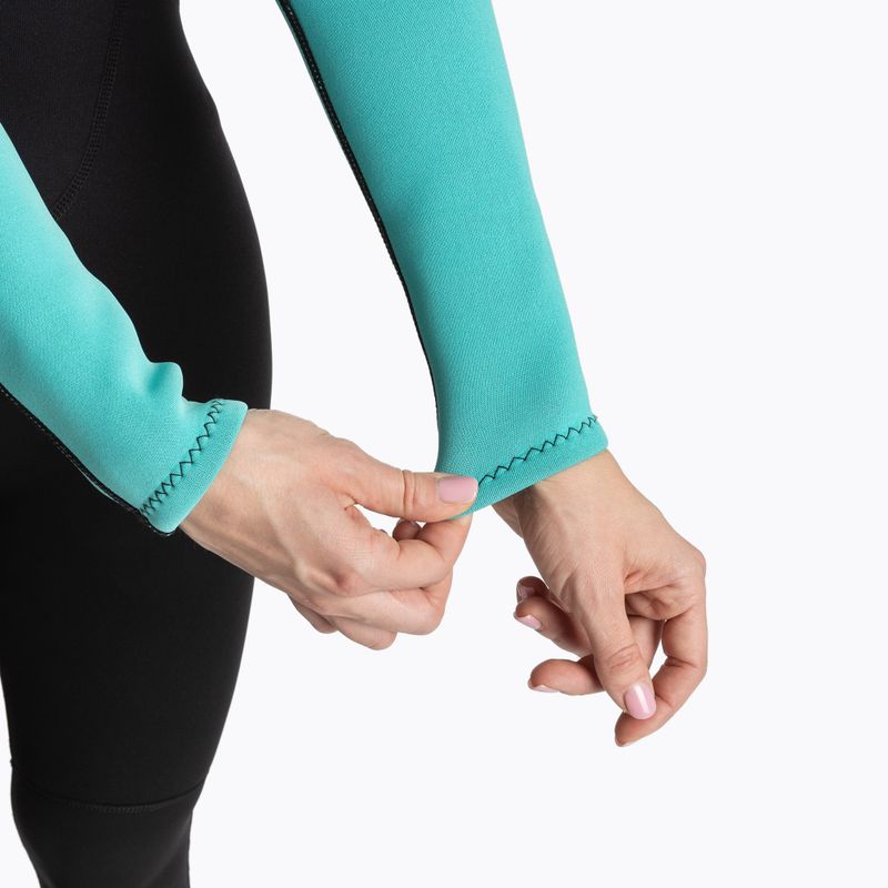 Spumă de înot pentru femei AQUASTIC Wavey LG WMNS 2 mm negru/mentă 6