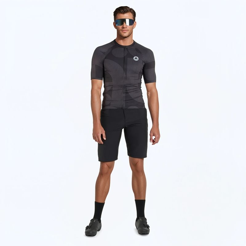 Tricou de ciclism pentru bărbați ATTABO Vites negru 2
