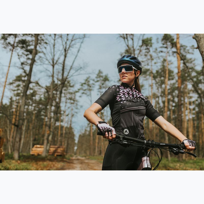 Tricou de ciclism pentru femei ATTABO Tevi WMNS negru/roz 15