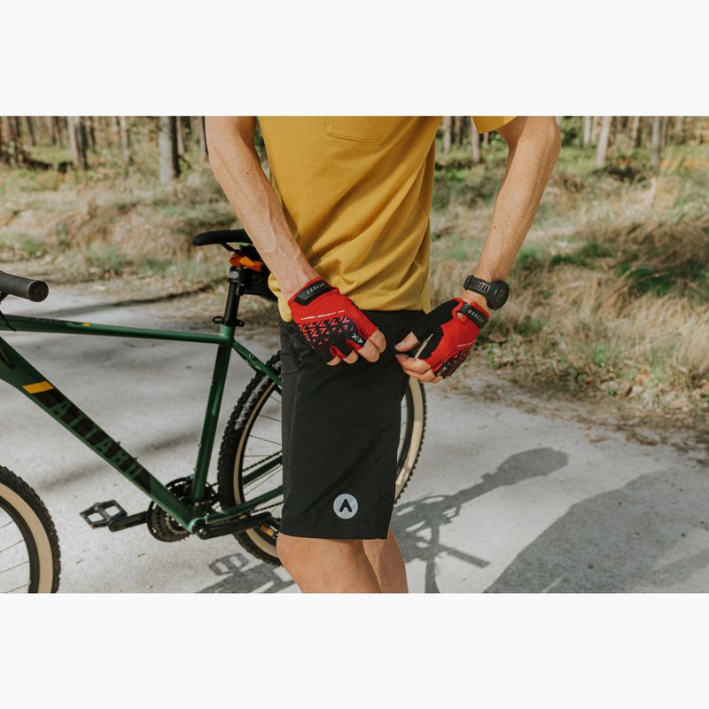 Pantaloni scurți de ciclism pentru bărbați ATTABO Ryst 2w1 negri 11