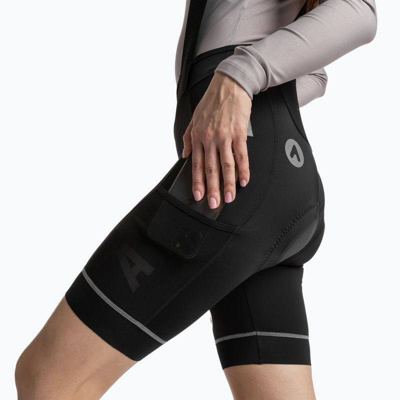 Pantaloni scurți de ciclism pentru femei ATTABO Kirun Pro WMNS Bib Shorts Cargo negri 4