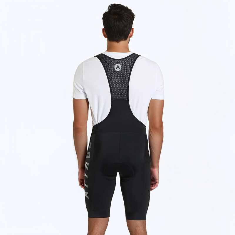 Pantaloni scurți de ciclism pentru bărbați ATTABO Kirun Bib Shorts negri 3