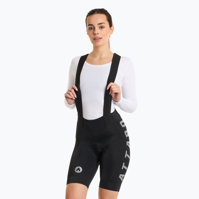 Pantaloni scurți de ciclism pentru femei ATTABO Kirun WMNS Bib Shorts negri