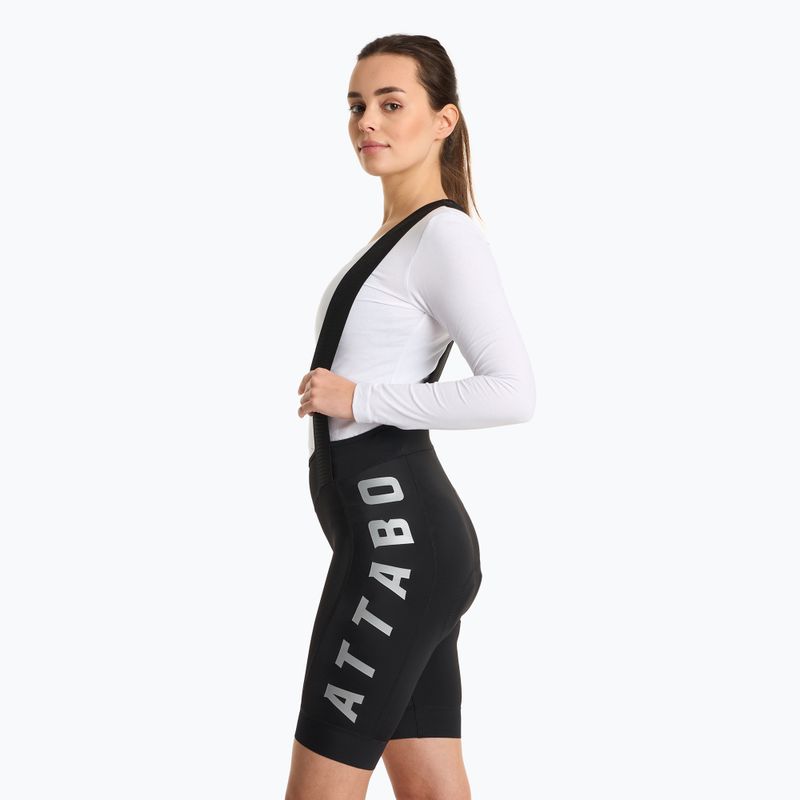 Pantaloni scurți de ciclism pentru femei ATTABO Kirun WMNS Bib Shorts negri 3