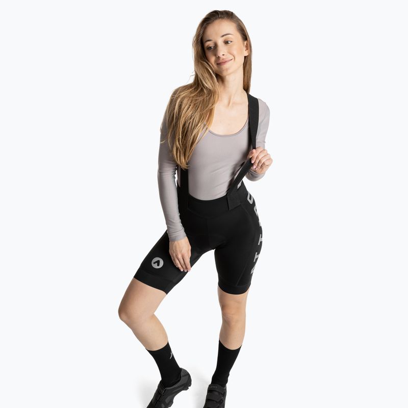 Pantaloni scurți de ciclism pentru femei ATTABO Kirun WMNS Bib Shorts negri 7