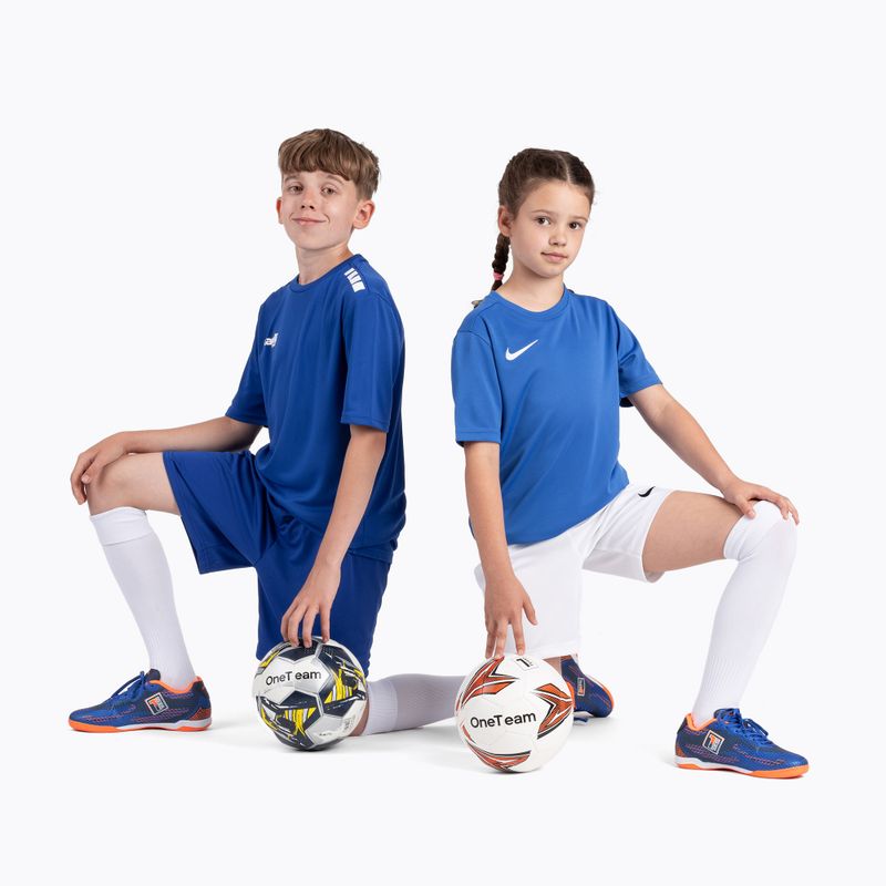 Încălțăminte de fotbal pentru copii  OneTeam Robero Teen IC granatowy/pomarańczowy 13