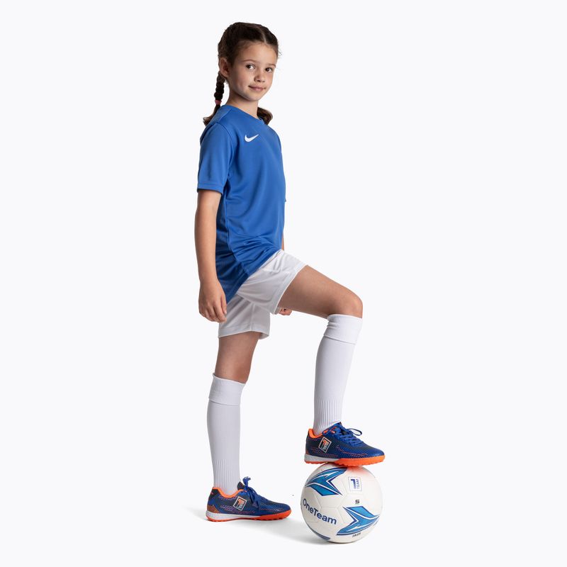 Încălțăminte de fotbal pentru copii  OneTeam Robero Teen TF granatowy/pomarańczowy 10
