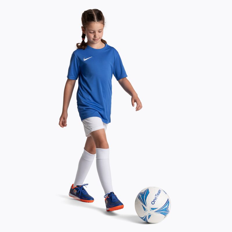 Încălțăminte de fotbal pentru copii  OneTeam Robero Teen TF granatowy/pomarańczowy 13