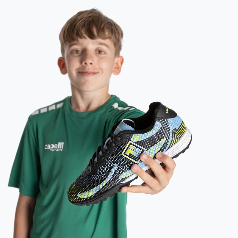 Încălțăminte de fotbal pentru copii  OneTeam Robero Teen TF czarny/niebieski 12