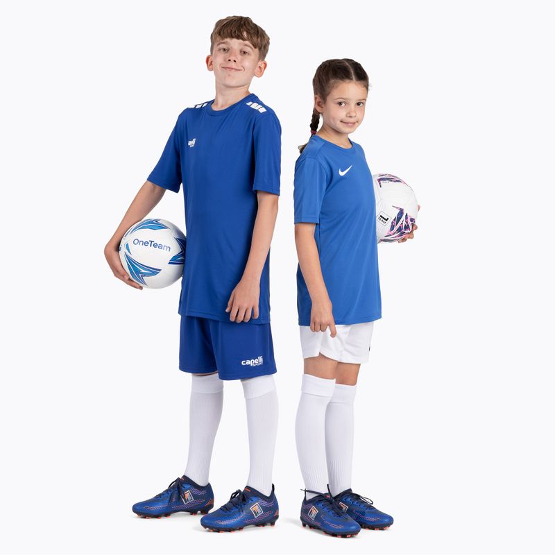 Încălțăminte de fotbal pentru copii  OneTeam Robero Teen FG/AG granatowy/pomarańczowy 14
