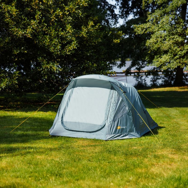 Cort de camping gonflabil pentru 3 persoane KADVA AIRcamp 3 verde 11