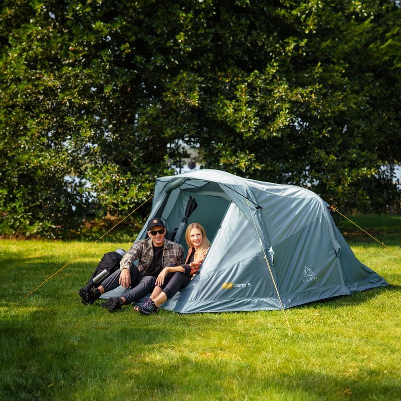 Cort de camping gonflabil pentru 3 persoane KADVA AIRcamp 3 verde 12