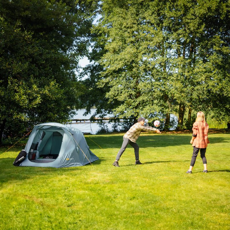 Cort de camping gonflabil pentru 3 persoane KADVA AIRcamp 3 verde 14
