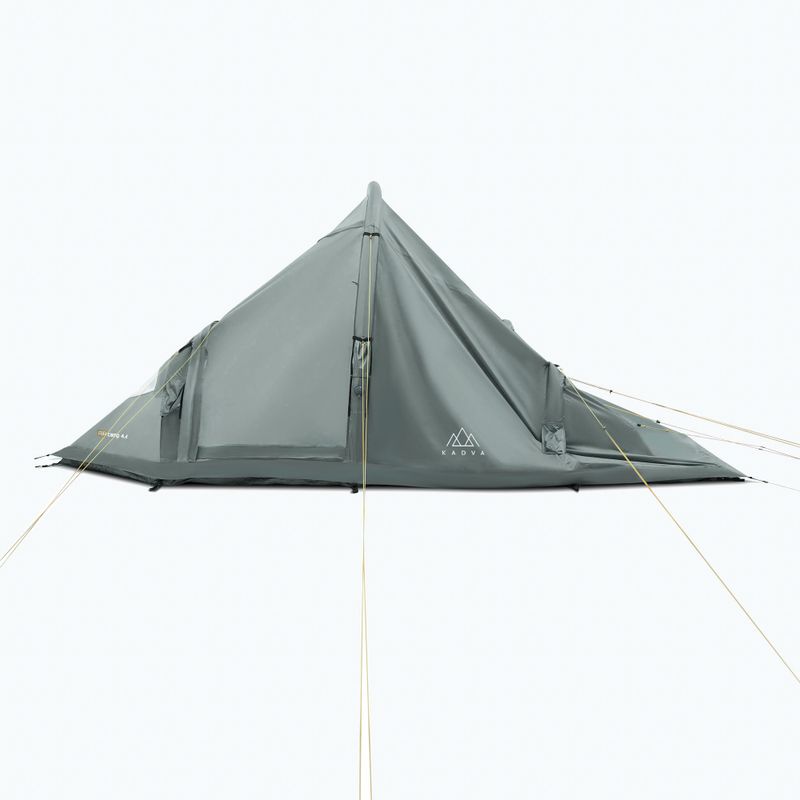 Cort de camping gonflabil pentru 4 persoane KADVA AIRcamp 4.4 verde 19