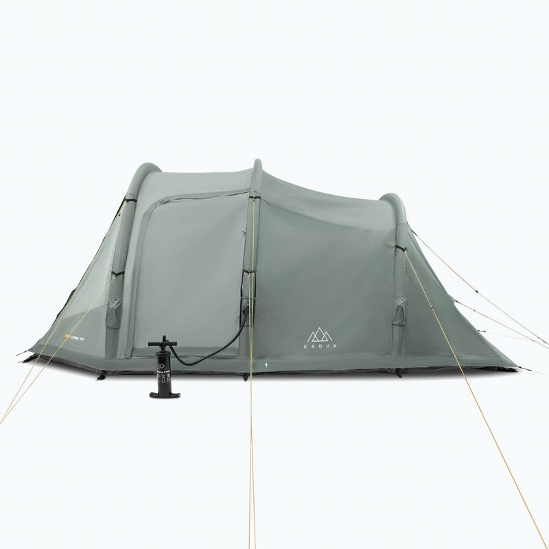 Cort de camping gonflabil pentru 4 persoane KADVA AIRcamp 4.4 verde 21
