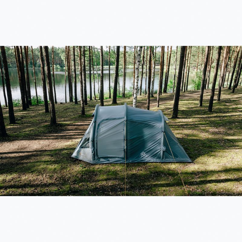 Cort de camping gonflabil pentru 4 persoane KADVA AIRcamp 4.4 verde 28