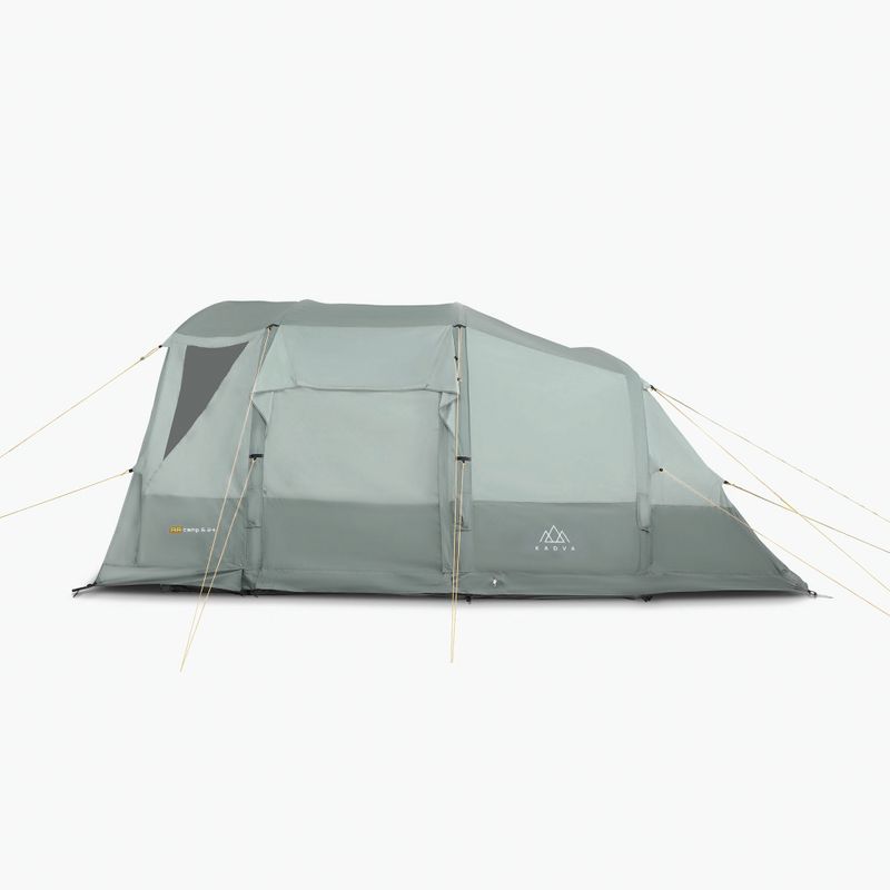 Cort de camping gonflabil pentru 6 persoane KADVA AIRcamp 6.24 verde 4