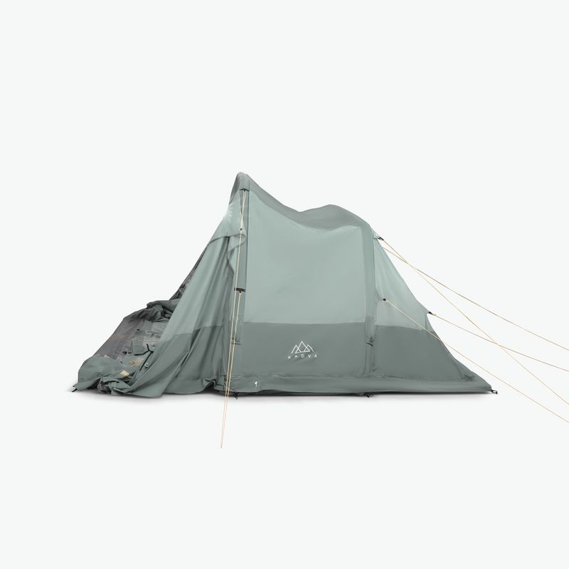 Cort de camping gonflabil pentru 6 persoane KADVA AIRcamp 6.24 verde 16