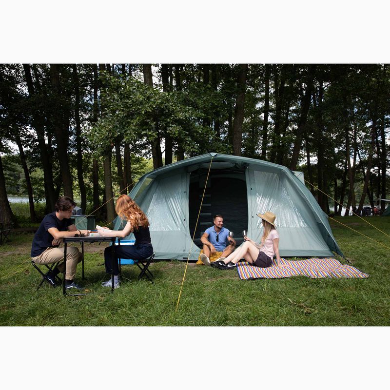Cort de camping gonflabil pentru 6 persoane KADVA AIRcamp 6.24 verde 27