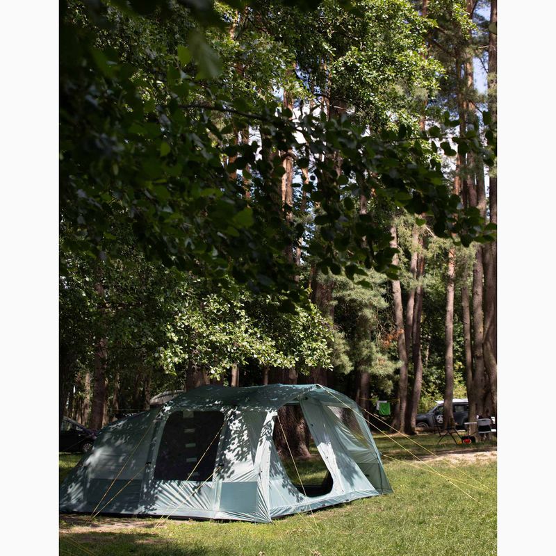Cort de camping gonflabil pentru 6 persoane KADVA AIRcamp 6.24 verde 36