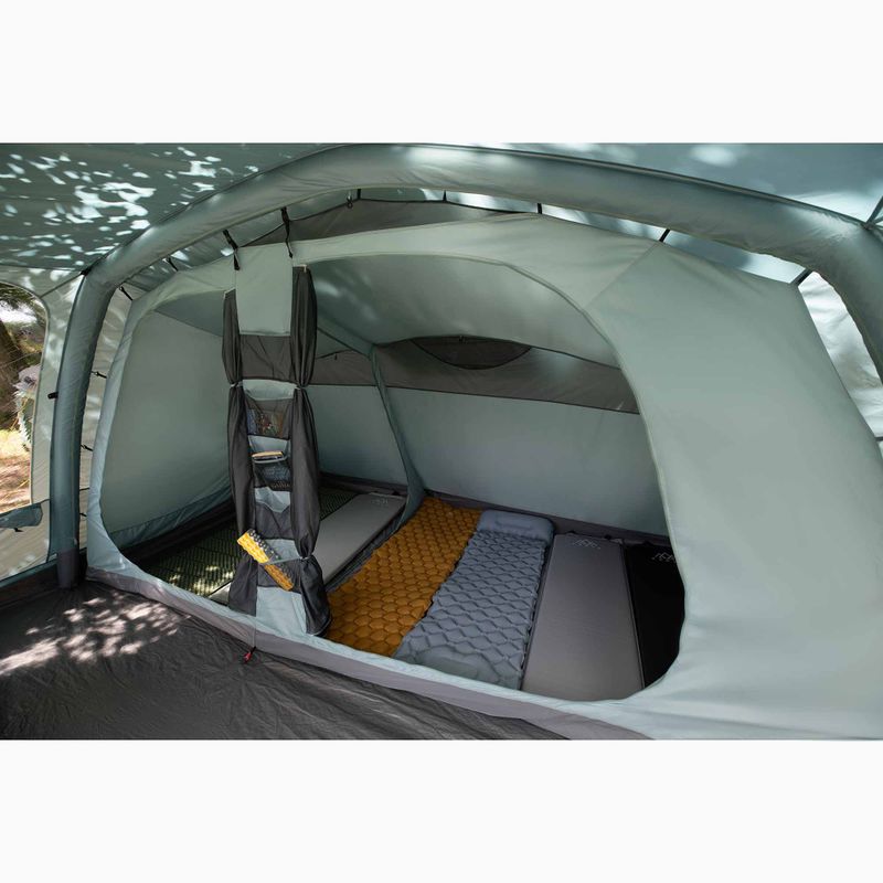 Cort de camping gonflabil pentru 6 persoane KADVA AIRcamp 6.24 verde 31