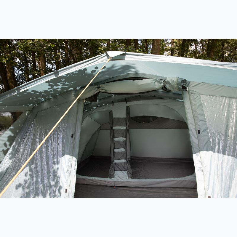 Cort de camping gonflabil pentru 6 persoane KADVA AIRcamp 6.24 verde 34