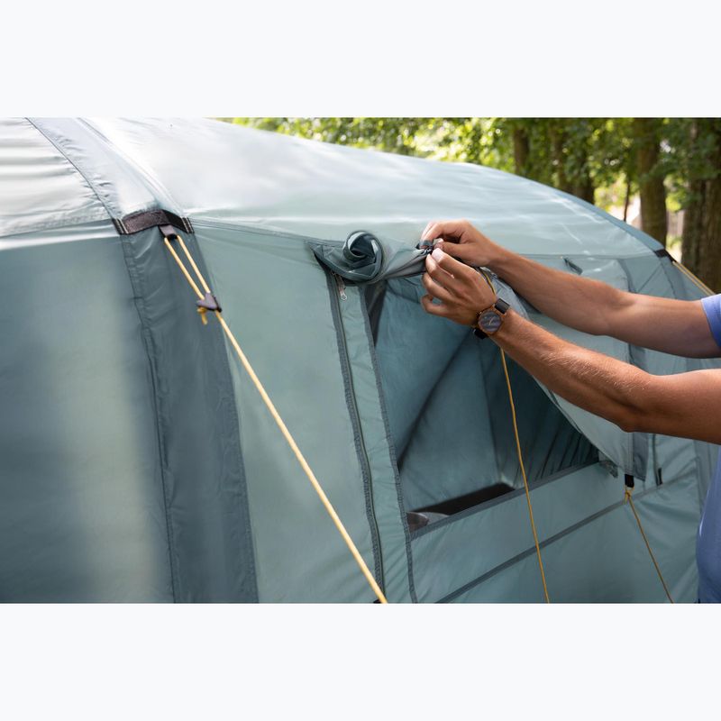 Cort de camping gonflabil pentru 6 persoane KADVA AIRcamp 6.33 verde 29