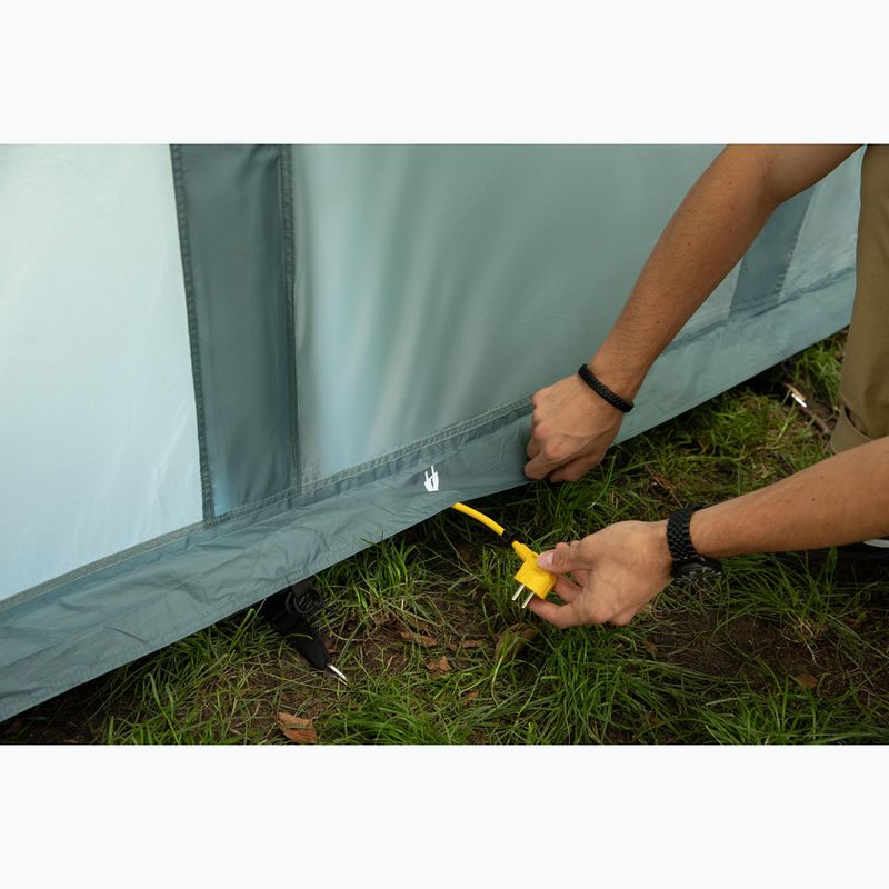 Cort de camping gonflabil pentru 6 persoane KADVA AIRcamp 6.33 verde 28