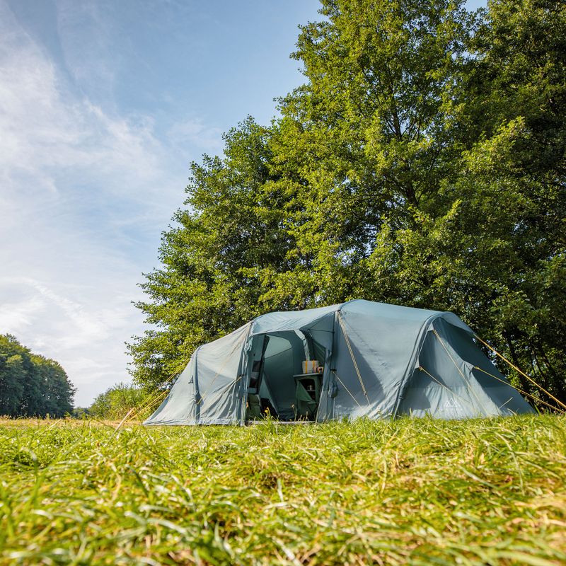 Cort de camping gonflabil pentru 8 persoane KADVA AIRcamp 8.44 verde 5