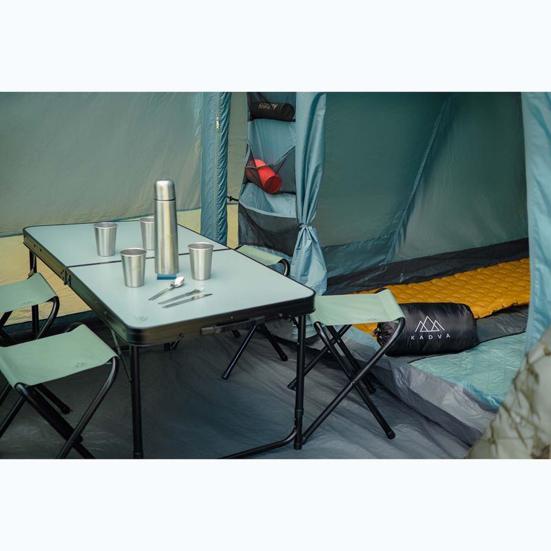 Cort de camping gonflabil pentru 8 persoane KADVA AIRcamp 8.44 verde 30