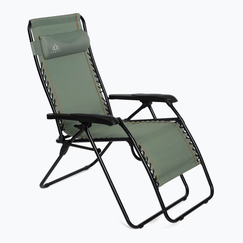 Scaun turistic / șezlong KADVA CAMPchair 2.0 verde